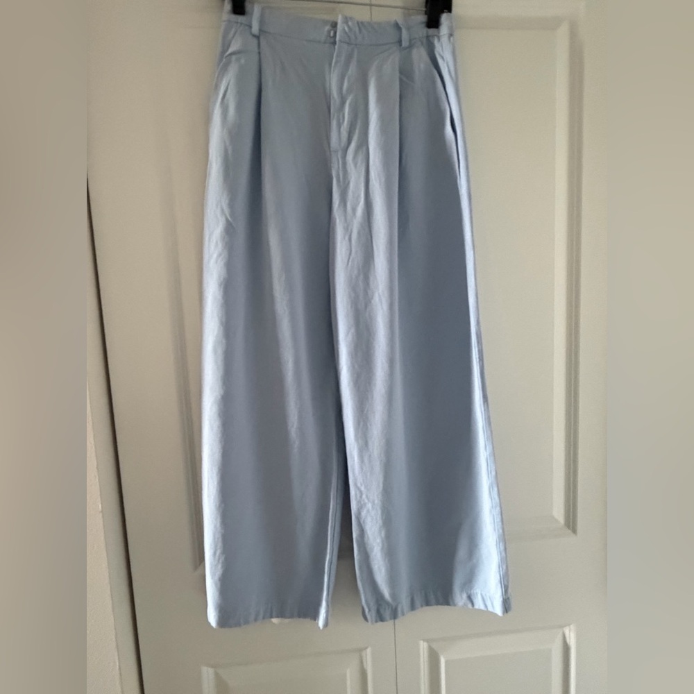 Zara Light Blue Women's Trousers